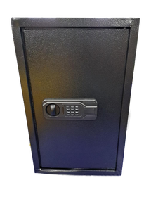 lot 33122 image: 5.2. cuft large fireproof safe for home use, digital safe box with programmable keypad, spare keys and alarm system, anti-theft 1 security safes for home and office (Damage on One Corner) - Retail $176