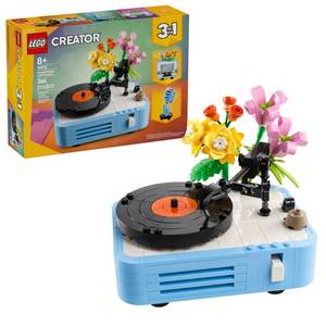 lot 33138 image: LEGO Creator 3 in 1 Record Player with Flowers, 3 Building Options, Record Player, Radio, or Microphone 31172 (Might be Missing Pieces)