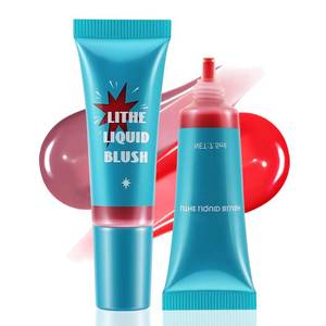 lot 34032 image: 2 Pcs Liquid Blush, Long-lasting Liquid Blush for Cheeks and Eyes, High-pigment Color Lightweight Glowy Natural Facial Contouring