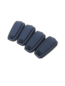 lot 34039 image: Black Plastic Seatbelt Adjusters Set of 4