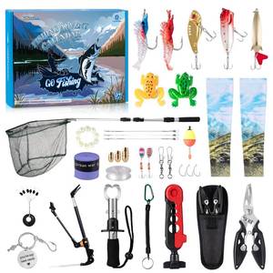 lot 34040 image: Fishing Advent Calendar, 24 Days Christmas Countdown with Fishing Tool Kit