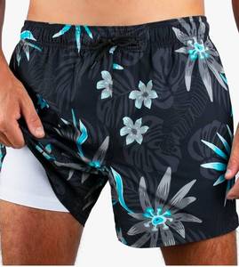 lot 34046 image: Kanu Surf Mens 5 Adventure Mens Swim Trunks  UPF 50 Quick-Dry Bathing Suit Shorts with Pockets & Compression Liner Size3X
