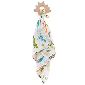 lot 34080 image: 3 Count of Stephen Joseph Muslin Lovie with Teether, Dino