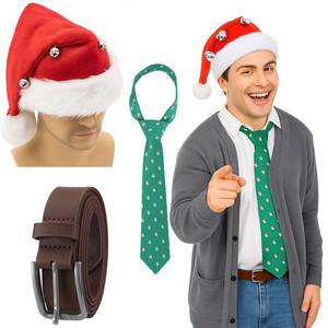 lot 34131 image: 3 Pcs Christmas Mens 1980s Movie Costume