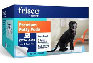 lot 15550 image: Frisco Premium Dog Training Potty Pads 75 Count Extra Large