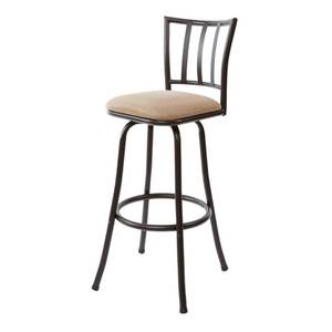 lot 30824 image: Robinson Adjustable Counter Height Barstool Dark Bronze - Holli Furniture - Retail $55