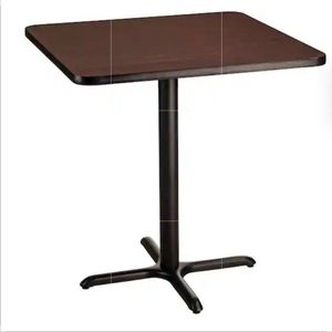 lot 30874 image: Pack of 2, 36 Square Laminate Table Top-Mahogany (It does not come with a stand.)- Retail $150