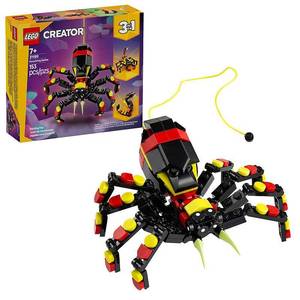 lot 33154 image: LEGO Creator 3 in 1 Wild Animals Surprising Spider Toy - Building Toy with 3 Build Options Spider Scorpion or Snake (MISSING UNKOWN PARTS, 1 BAG MISSING, MIGHT BE MISSING 1 OF THE 3)