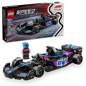 lot 33155 image: LEGO Speed Champions BWT Alpine F1 Team A524 Race Car Toys (LOOSE PIECES, PARTIALLY ASSEMBLED, UNKNOWN IF ALL PARTS ARE PRESENT)