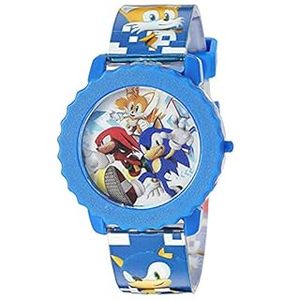 lot 33176 image: Accutime Sonic The Hedgehog - Kids, Quartz Movement - LCD Display Watch Dial Flashing LED Lights, Blue Buckle Strap Band for Children (B07BMCZ6GK)
