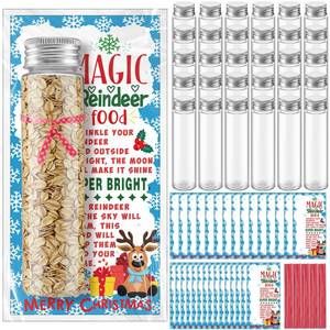 lot 34167 image: 30 Set Christmas Magical Reindeer Food Plastic Jar Tubes
