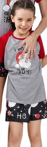 lot 34180 image: Christmas Pajamas, Short Sleeve -Kids 4-5 Years