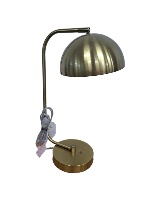 lot 13581 image: Valencia Dome Table Lamp Brass - Threshold  ETL Listed, Touch Sensor, Metal Shade