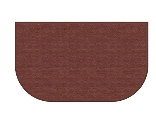 lot 14033 image: 4-Mainstays Comfort Mate D Anti-fatigue Kitchen Mat, Burgundy, 1.5 x 2.5 - Retail $60