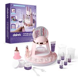 lot 15573 image: Claires DIY Lipstick & Lip Gloss Making Kit, 97-Piece Real Makeup Arts & Crafts Set, Handmade Moisturizing Lip Glaze, Girl Toys & Cosmetic Products, Beauty & Science Gift, (Ages 8)