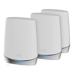 lot 15596 image: Netgear Orbi AX5400 WiFi 6 Mesh System One Year Advanced Internet Security - Retail $993