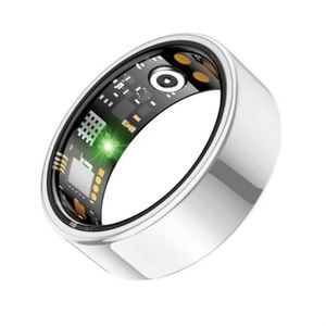 lot 15611 image: LIVUP Smart Ring Health Tracker with Charging Case (Size 8) - Retail $55