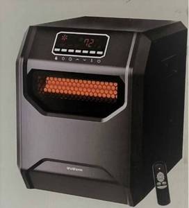 lot 15621 image: We Warm Infrared Space Heater with Remote Control (1500 Watts Quartz) - Retail $80