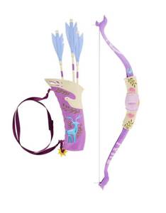lot 15622 image: Disney Princess Rapunzel Archery Toy Set with Bow, Arrows & Quiver (Ages 3) -One Arrow is Broken