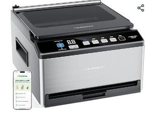 lot 30877 image: DualCore CVS101 Chamber Vacuum Sealer for Liquids & Sous Vide, 6L Dual Vacuum Zones & Extra-Wide Bag Clamp, 230W Dual-Core Dry Pump x4, Commercial-Grade Food Packaging Machine for Home Use - Retail $300