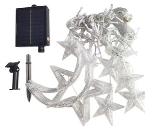 lot 34250 image: LED Star String Lights with Remote Control