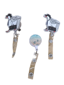 lot 34257 image: Retractable ID Badge Holders with Clips