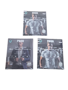 lot 34271 image: PBUU Mens Anti-Friction Nipple Covers 3-Pack
