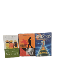 lot 34276 image: Mixed Book Collection - The Apprentices by Maile Meloy, Diamond and the Eye by Peter Lovesey, and What I Wish Id Known Before I Got Married by Kay Coles James