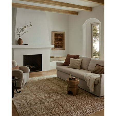 lot 30147 image: Loloi Nellie Terracotta  Ivory 7 -10 x 10 -2  Area Rug - Retail $169