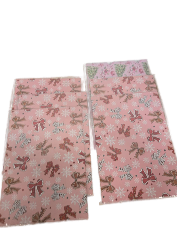 lot 32081 image: Christmas Holiday Wrapping Paper Set, 6 Count