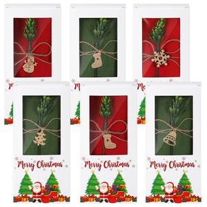 lot 34326 image: 2 Set Christmas Scarf with Fringe