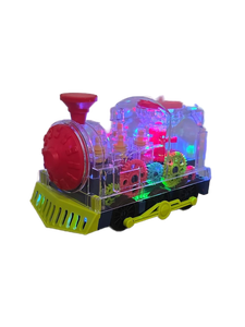 lot 34364 image: Transparent Gear Train Educational STEM Toy with LED Lights