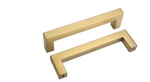 lot 35018 image: Golden Warm Kitchen Cabinet Pulls -10 Pack
