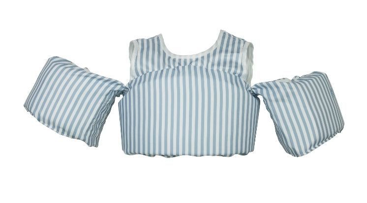 lot 13743 image: Paddle Pals U.S. Coast Guard Approved Life Jacket for Children (33-55 lbs.) Safety Swim Vest with Arm Bands, Blue Stripe