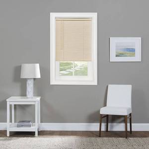 lot 15668 image: Achim Cordless GII Morningstar 1 Vinyl Light Filtering Mini Window Blind, Alabaster (42W x 64L)