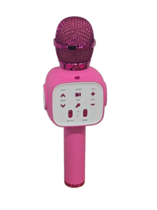 lot 34371 image: Pink Bluetooth Karaoke Microphone with Speaker