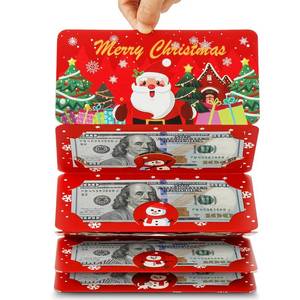 lot 34388 image: 8 Count of Christmas Money Holders for Cash