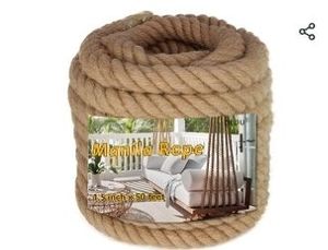 lot 35032 image: 1.5 X 50 Treated Manila Rope Boat Docks Tree Farm Dock Deck