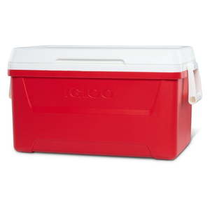 lot 35049 image: Igloo 48 QT Laguna Ice Chest Cooler - Red