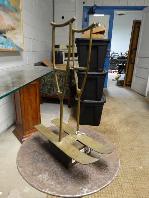 lot 11471 image: Zavatsky Brass sculpture on wood stand