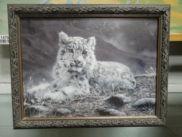 lot 11477 image: Charles Frace framed wildlife print- 14x11