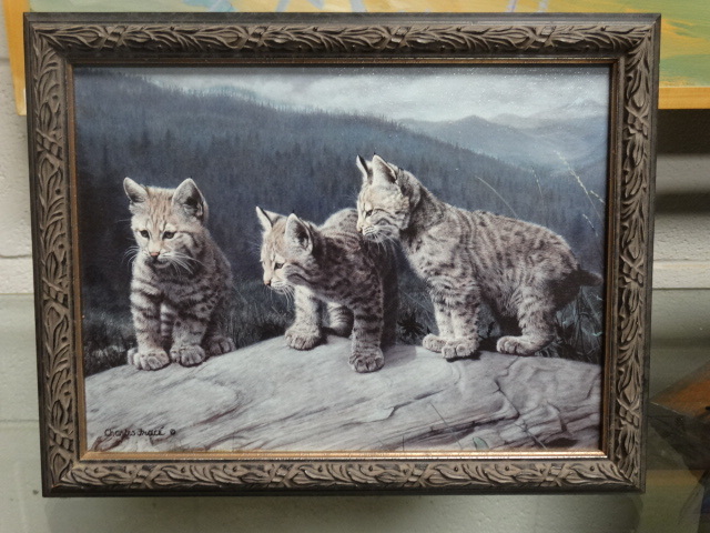 lot 11481 image: Charles Frace framed wildlife print- 14x11