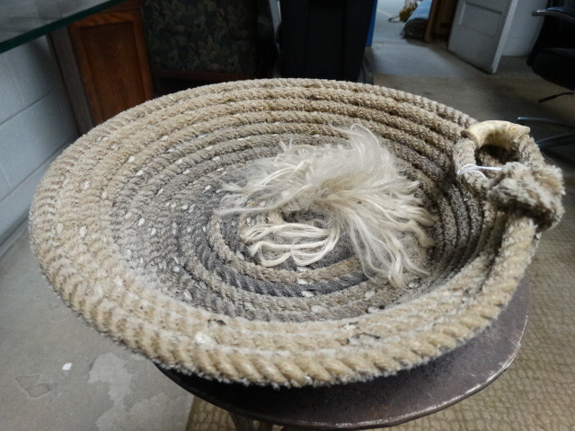 lot 11492 image: Basket made from lasso