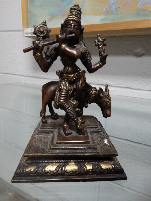 lot 11526 image: Bronze statue- 6 tall