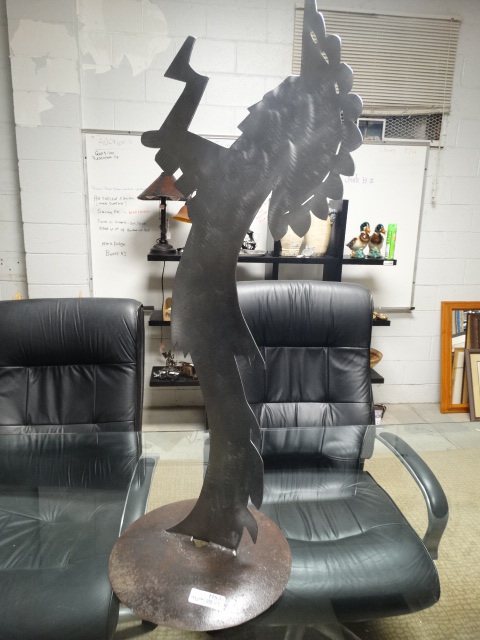 lot 11535 image: Stainless steel custom made  Keeper of the Plains 42 tall