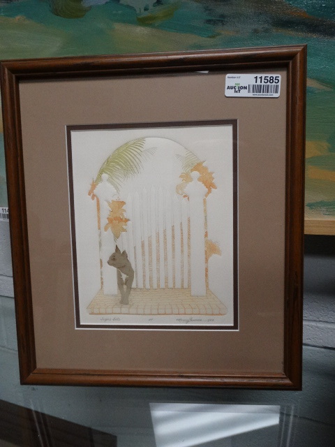 lot 11585 image: Framed print Tigers Gate Signed by artist- AP