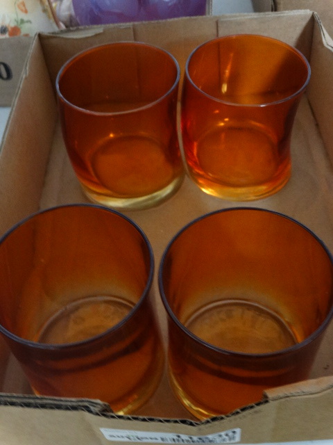 lot 11630 image: 4 funky orange glasses-