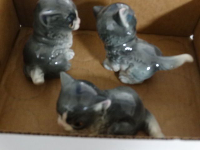 lot 11632 image: 3 Goebel cats- W. Germany-