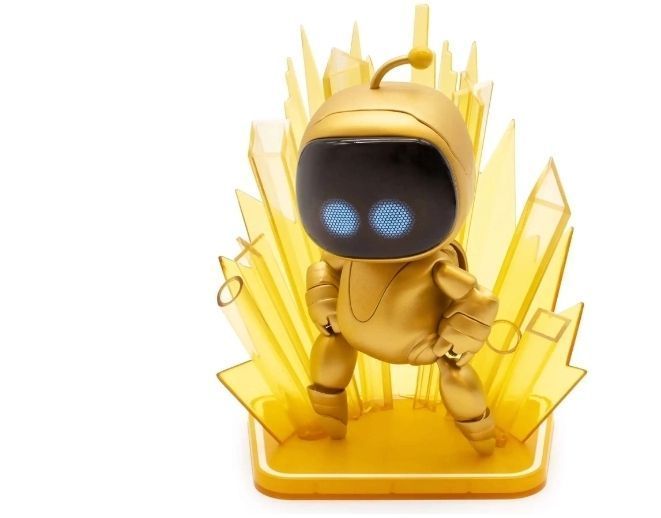 lot 30326 image: Astro Bot 7-Inch Collectible Vinyl Figure Gold