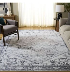 SAFAVIEH Arizona Rhine Oriental Machine Washable Area Rug, Beige/Gray, 8' x 10' - Retail: $287
